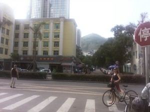 Relaxed tourist area around Shekou